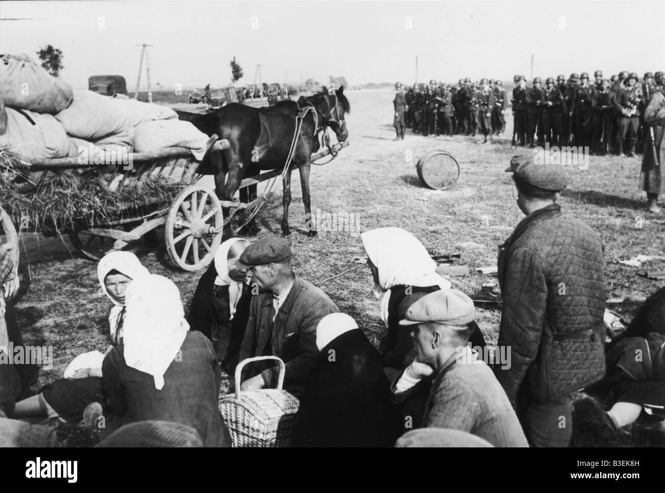 Ukrainer, die auf der Flucht 26.6.1941 Stockfoto