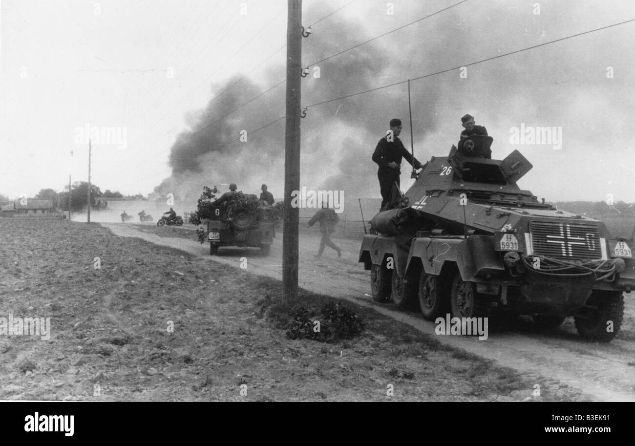 Panzer der Waffen-SS-Verteidigung / Russland Stockfoto