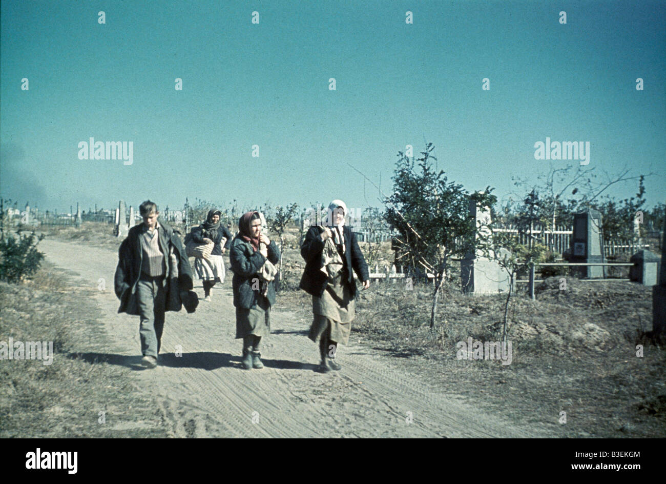 Flucht aus Stalingrad, September 1942. Stockfoto