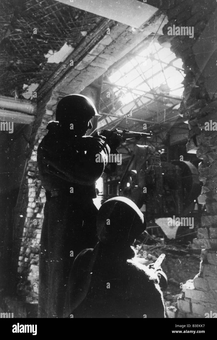 Rote Armee in Stalingrad / Foto Stockfoto