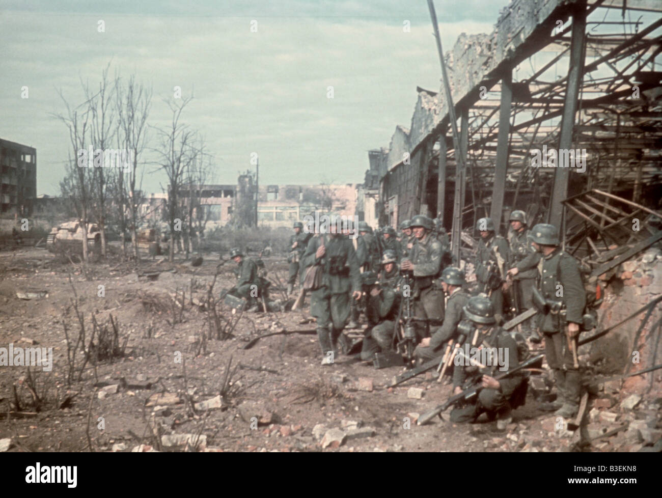 Erfassung von Traktor-Fabrik/Staling Stockfoto