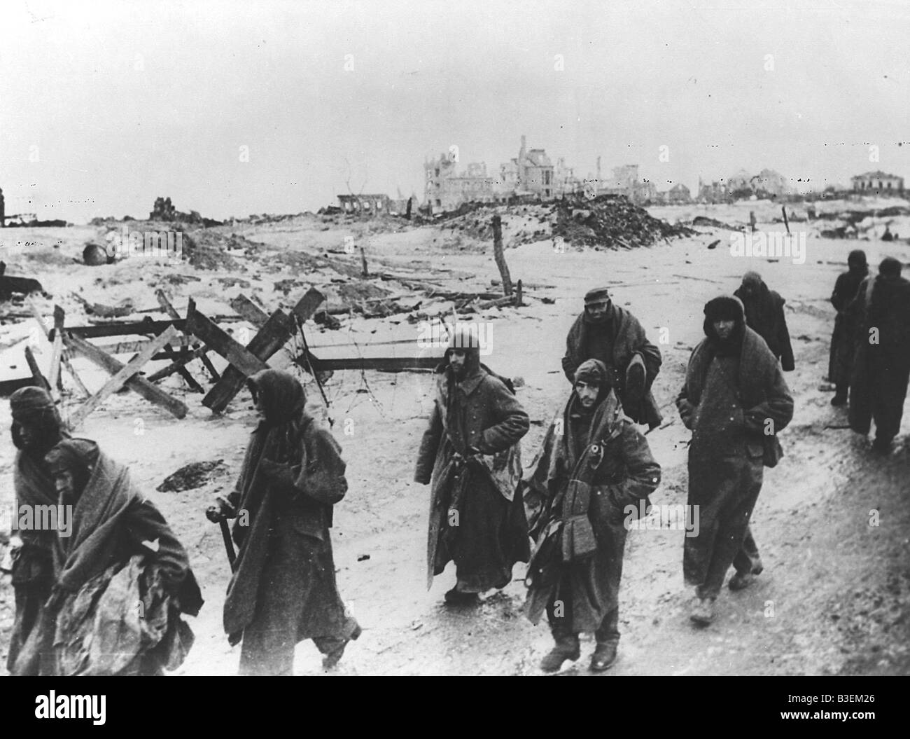 Kapitulation von Stalingrad / Gefangenschaft. Stockfoto