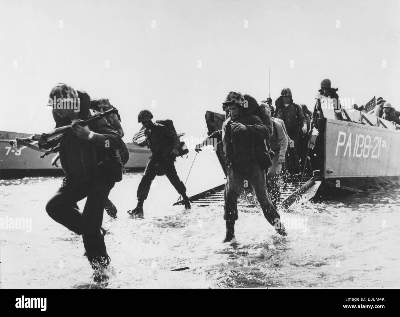 Alliierte Invasion in der Normandie 1944. Stockfoto