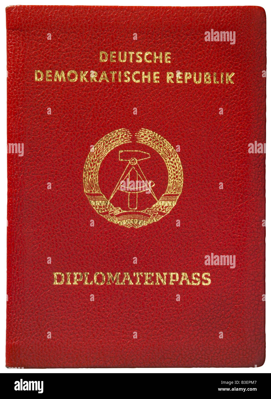 Geografie/Reisen, Deutschland, Deutsche Demokratische Republik, Dokumente, Diplomatenpassport, 1970er Jahre, Cover, 70er, 20. Jahrhundert, Stockfoto