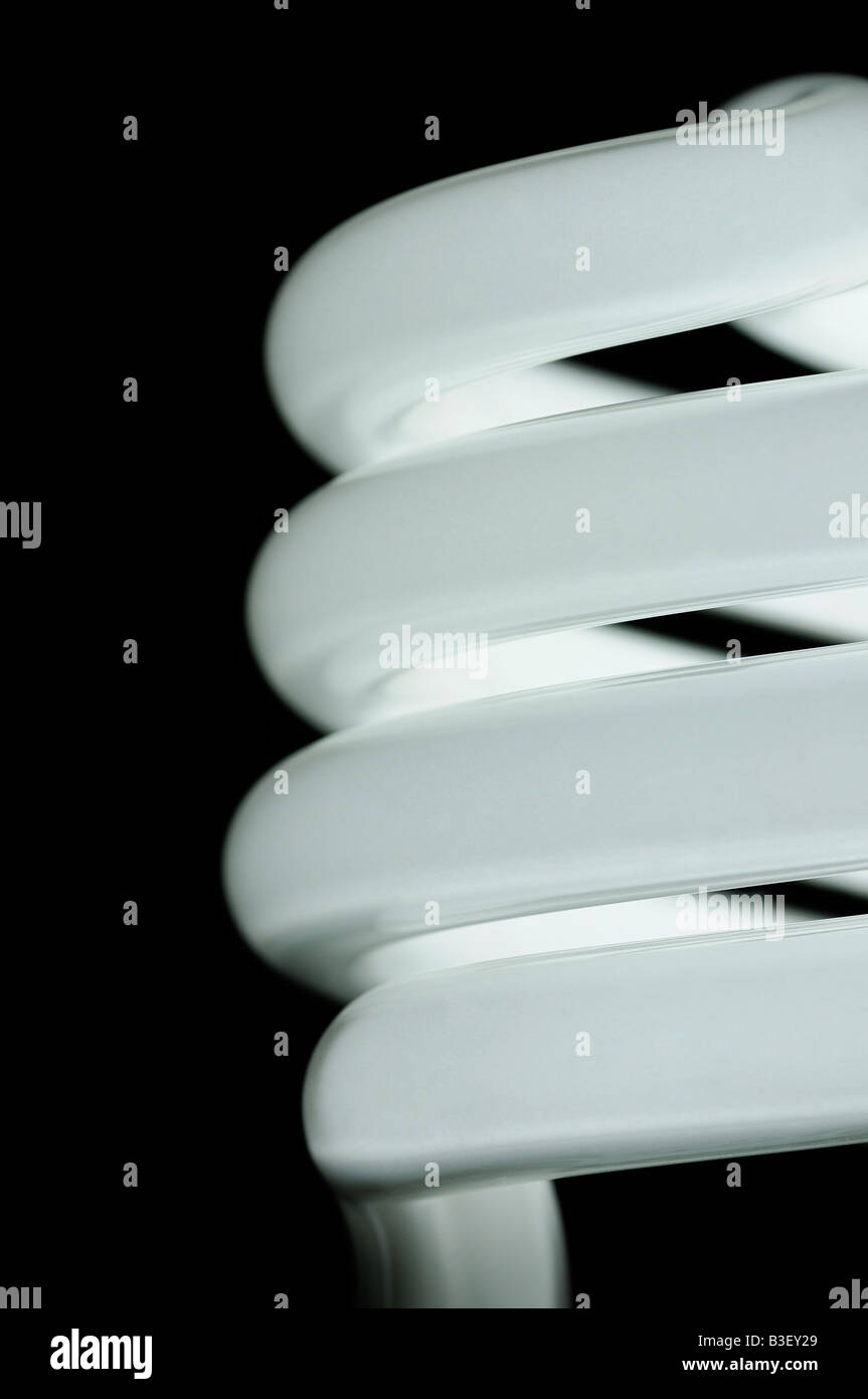 Energiesparende Glühbirne Close Up Stockfoto