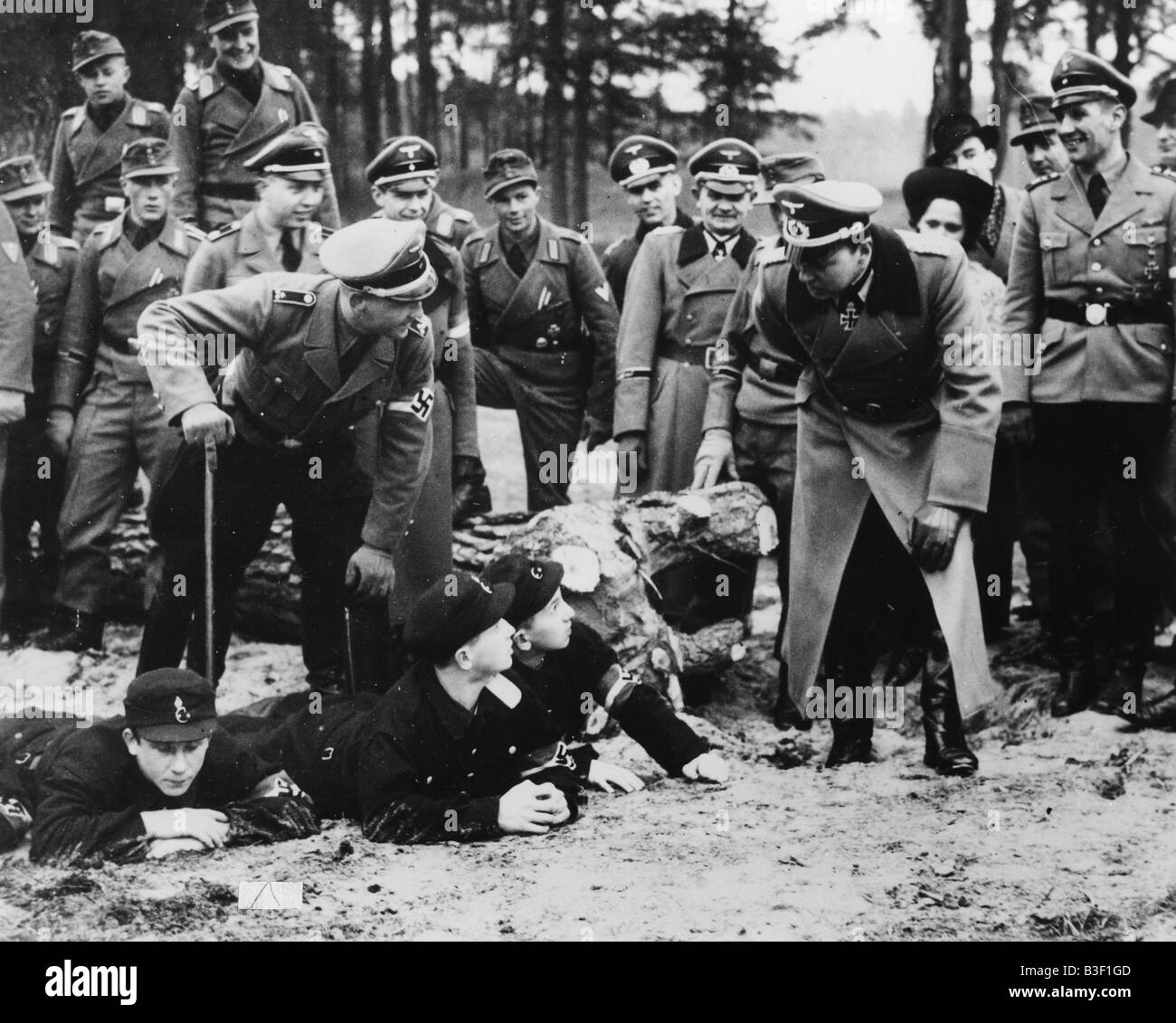 Ausbildung von Volkssturm / Foto / 1944 Stockfoto