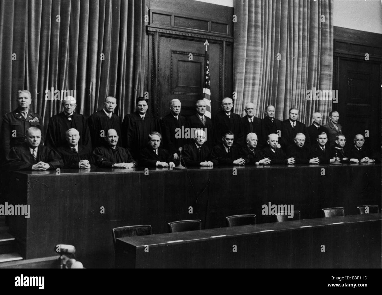 Nürnberger Prozesse. Stockfoto