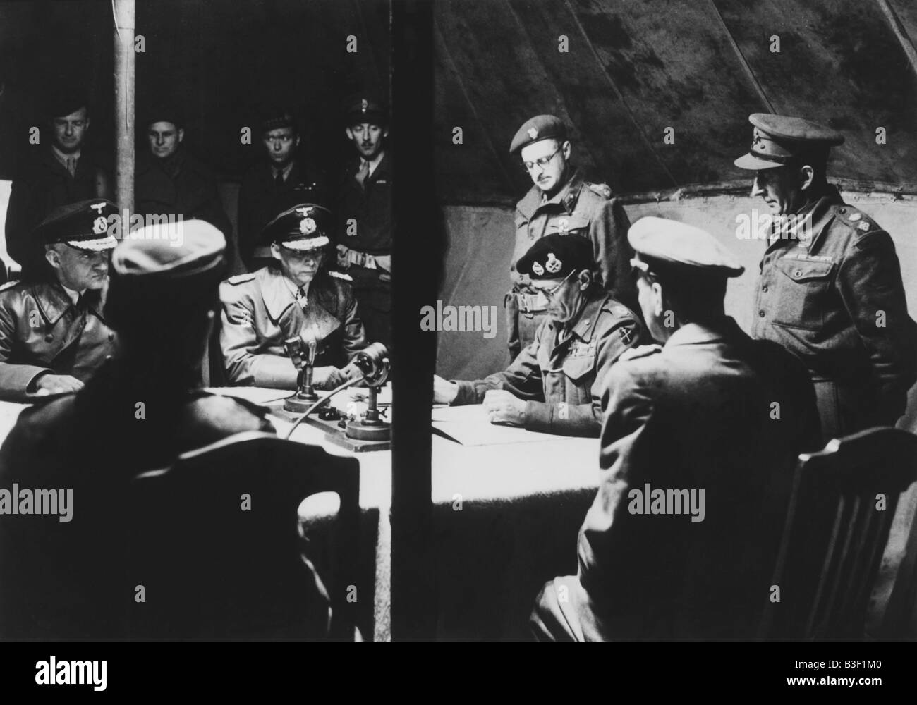 Deutsche Kapitulation / 5. Mai 1945 /Photo Stockfoto