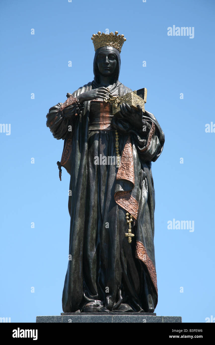 Denkmal für die Königin Isabella i. von Kastilien aka Isabel La Catolica in Santo Domingo, Dominikanische Republik Stockfoto