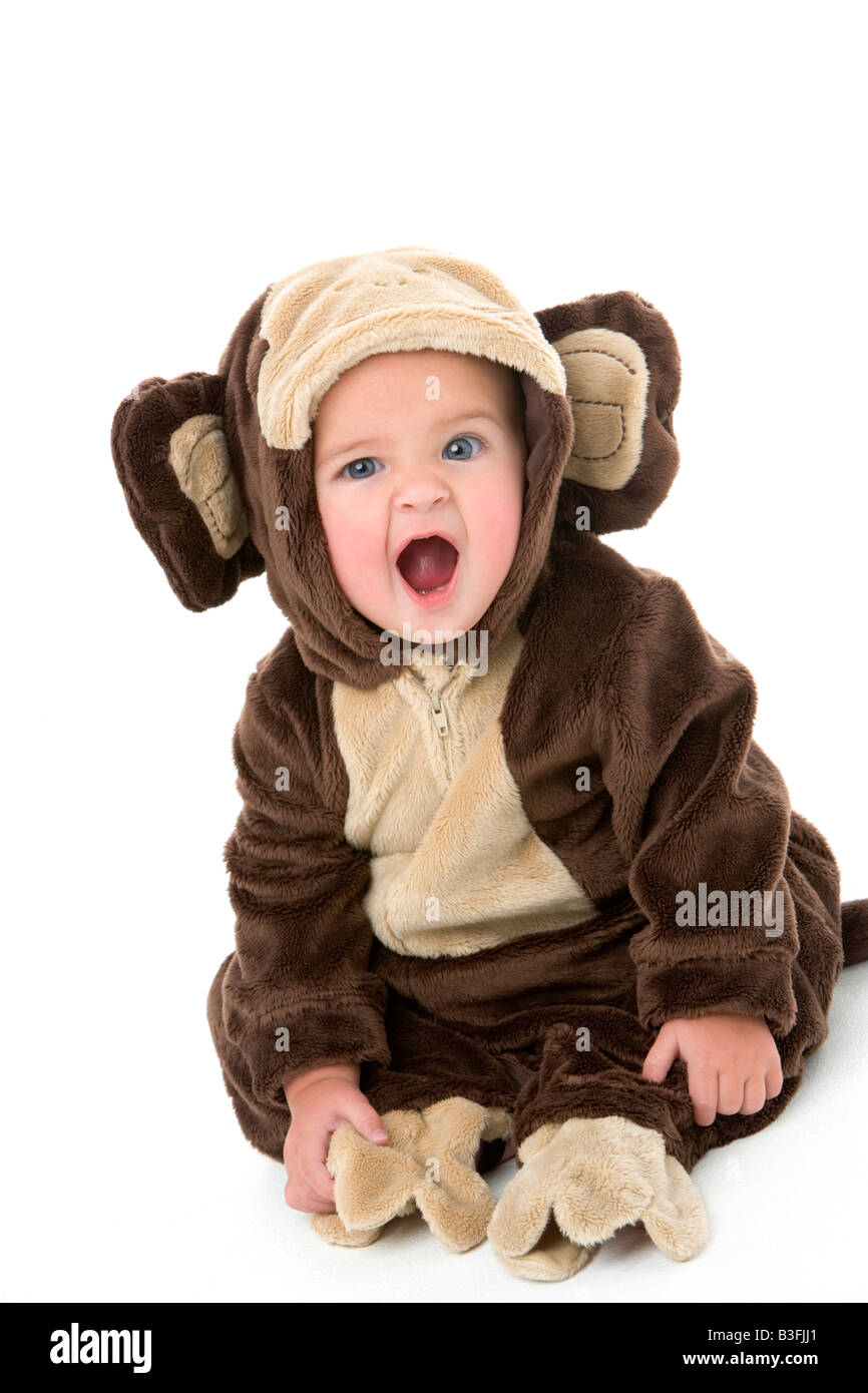 Baby Affen Kostüm Stockfoto