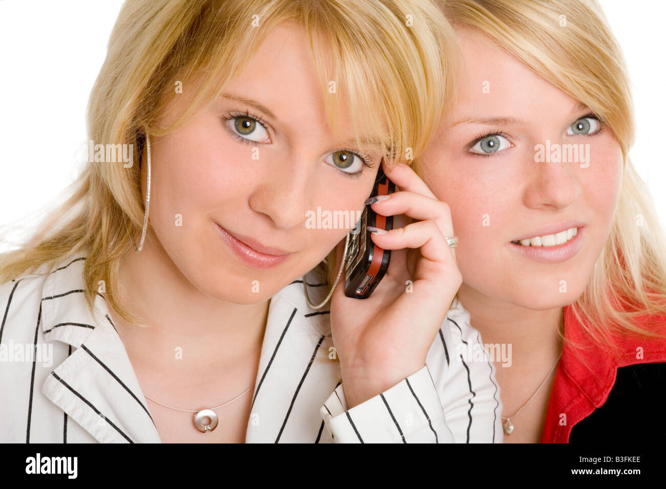 Mädchen ruft Stockfoto