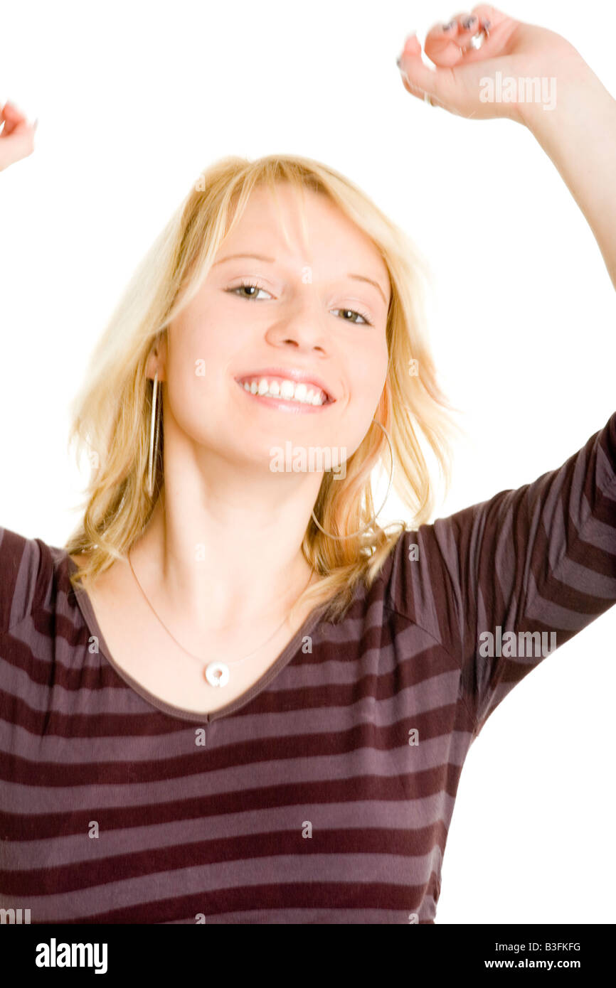 glückliches Mädchen Stockfoto