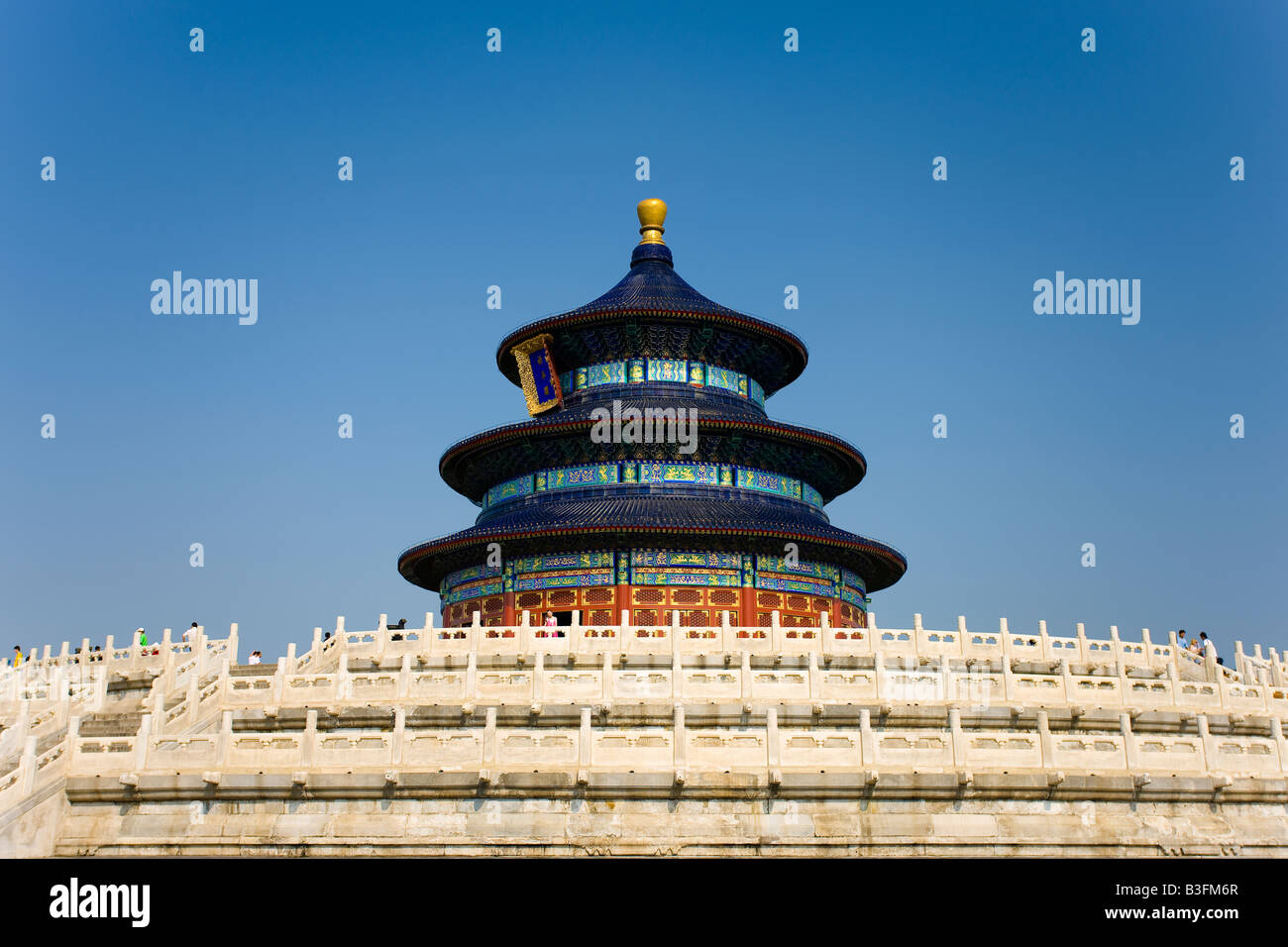 China Peking der Tempel des Himmels Qinan Hall Textfreiraum Stockfoto