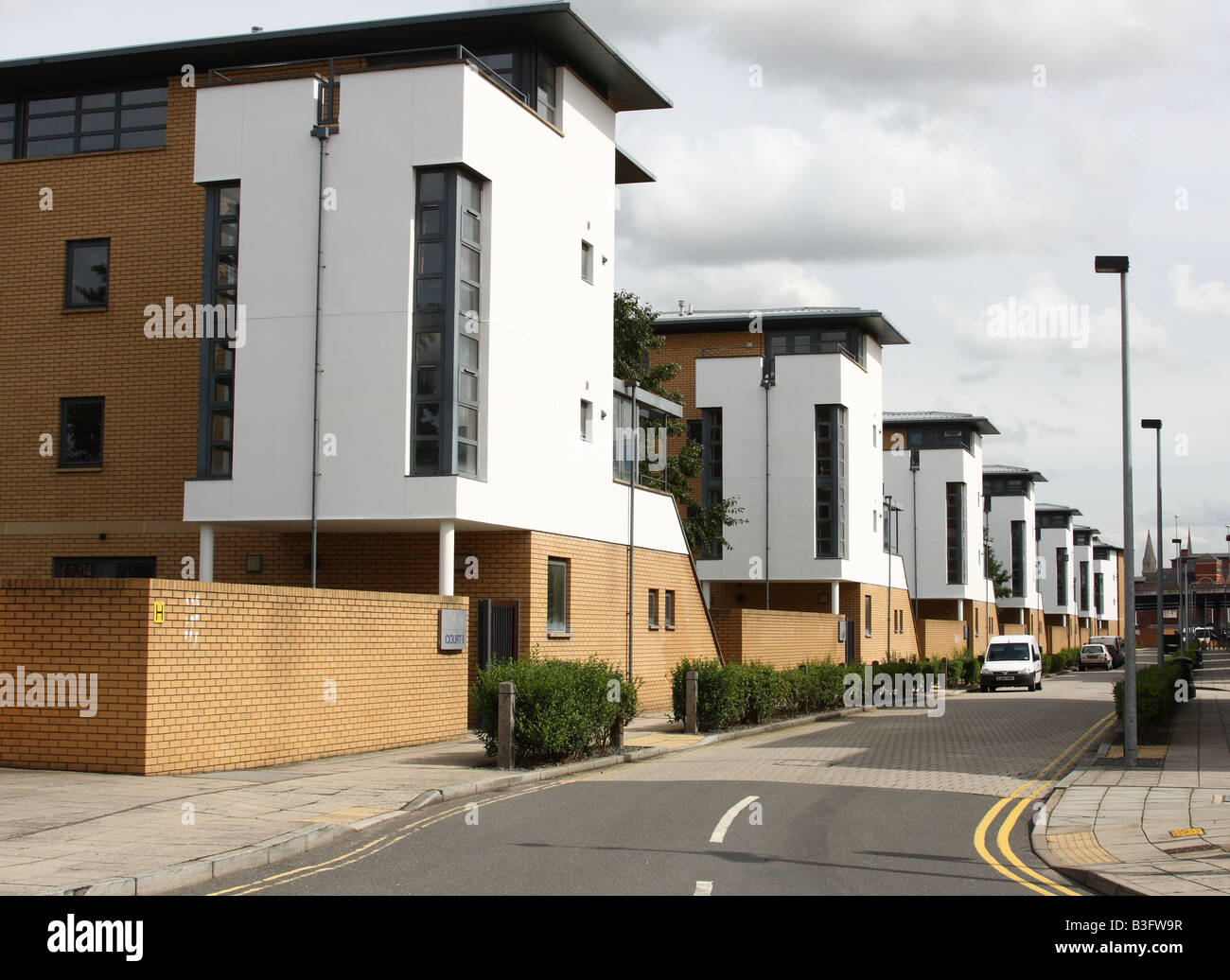 Universität von Lincoln Studentendorf, Brayford Campus, Lincoln, England, Vereinigtes Königreich Stockfoto