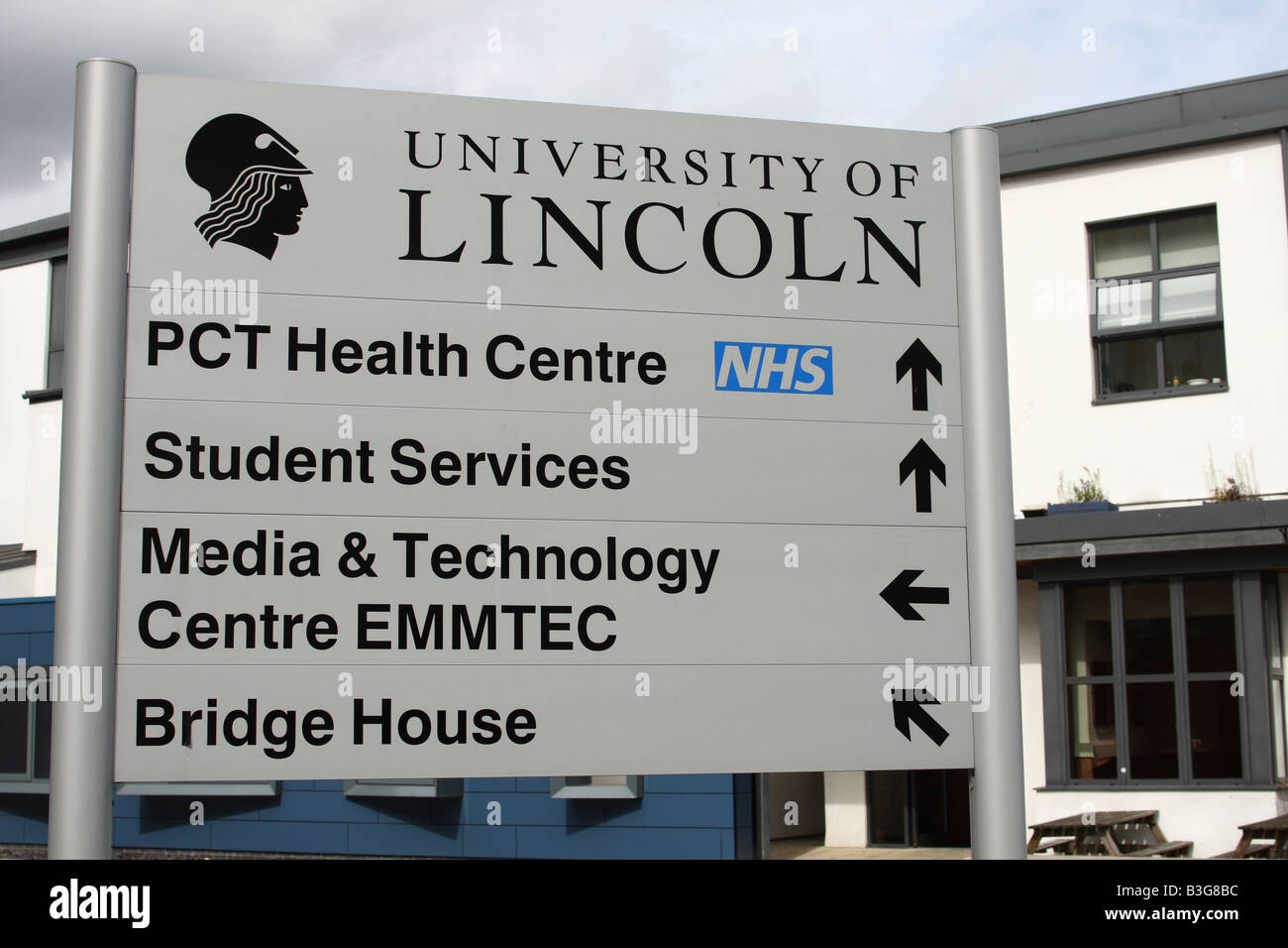 Universität von Lincoln, Brayford Campus, Lincoln, England, Vereinigtes Königreich Stockfoto