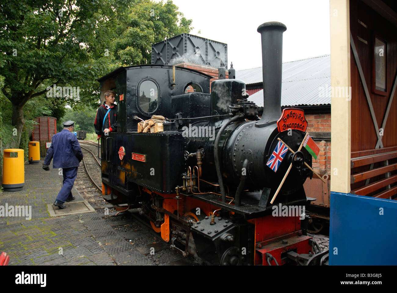 Westen Lancs Steam Railway Tschernobyl Spezial Stockfoto