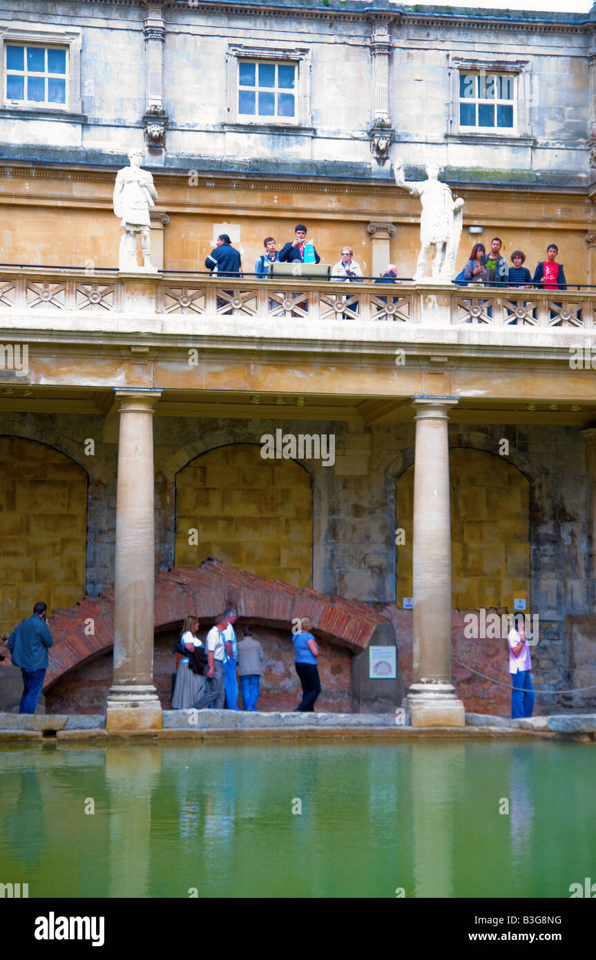 Die römischen Bäder in Bath, England (004) Stockfoto