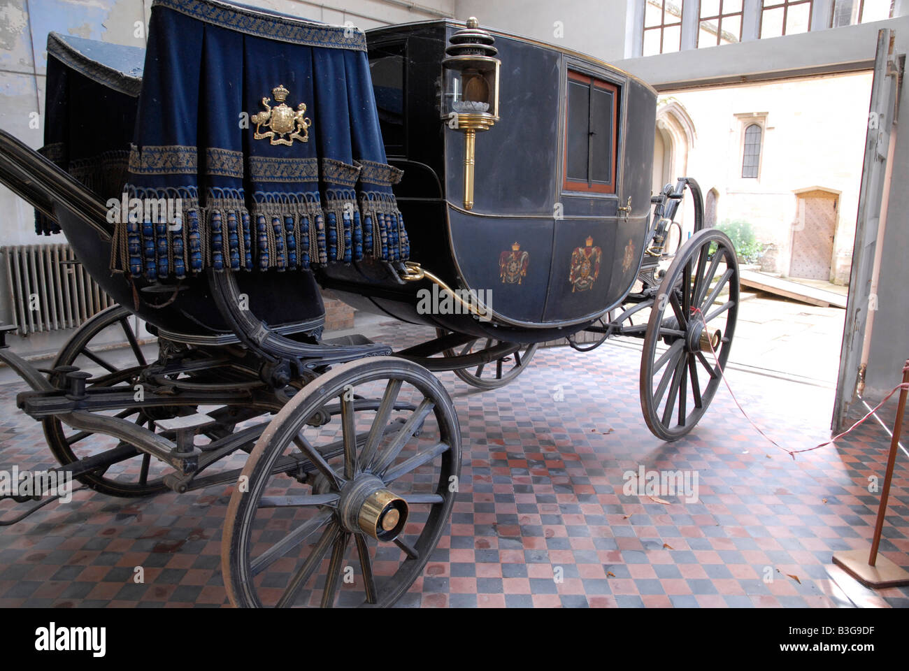 Beförderung auf Elton Hall Cambridgeshire Stockfoto