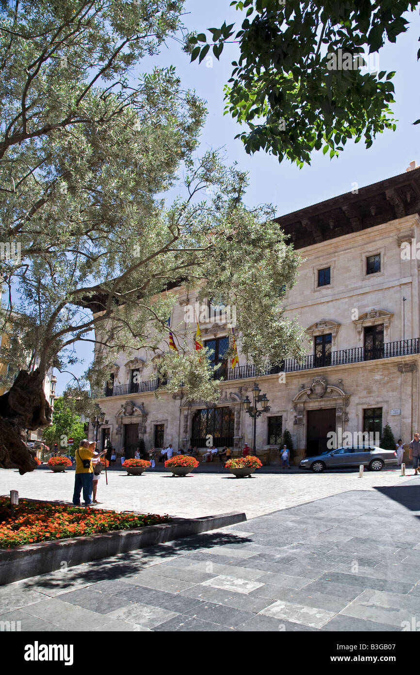 Placa Cort in Palma de Mallorca. Stockfoto