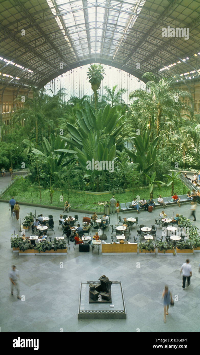 Atocha-Bahnhof Madrid-Spanien Stockfoto
