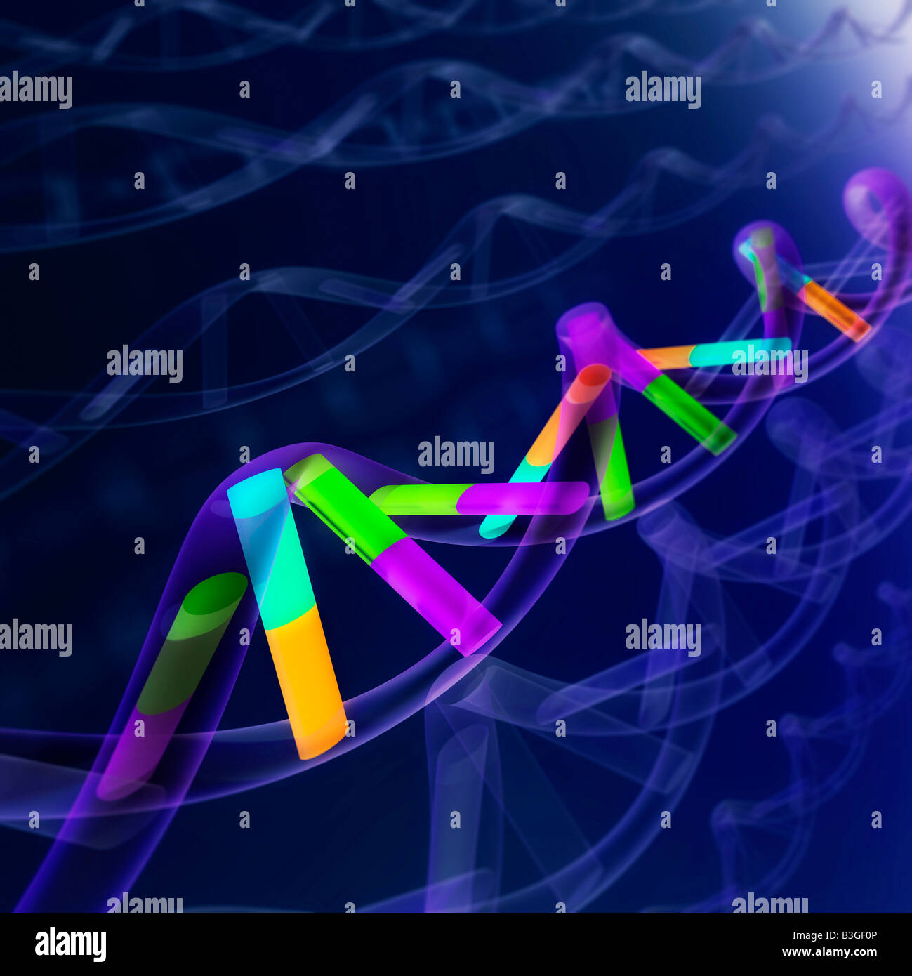 DNA-Sequenz Stockfoto