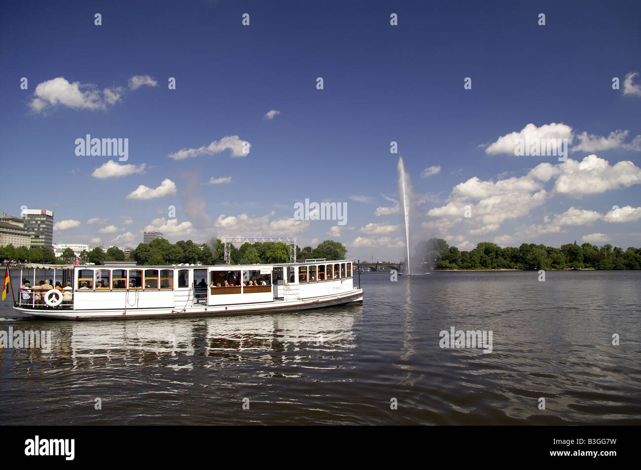 Alster (Binnenalster) Hamburg, Deutschland Stockfoto
