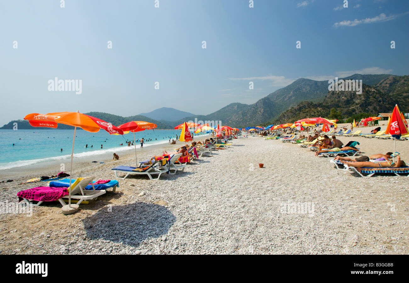 Olu Deniz Strand Türkei Stockfoto