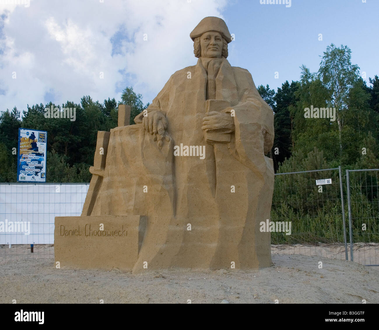Die Skulptur von Daniel Chodowiecki 1726 - 1801 Stockfoto