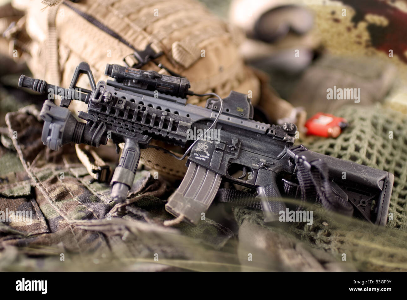 Assult Gewehr M4 der USA Armee ISIS terroristische Angriffe Terroristen Stockfoto