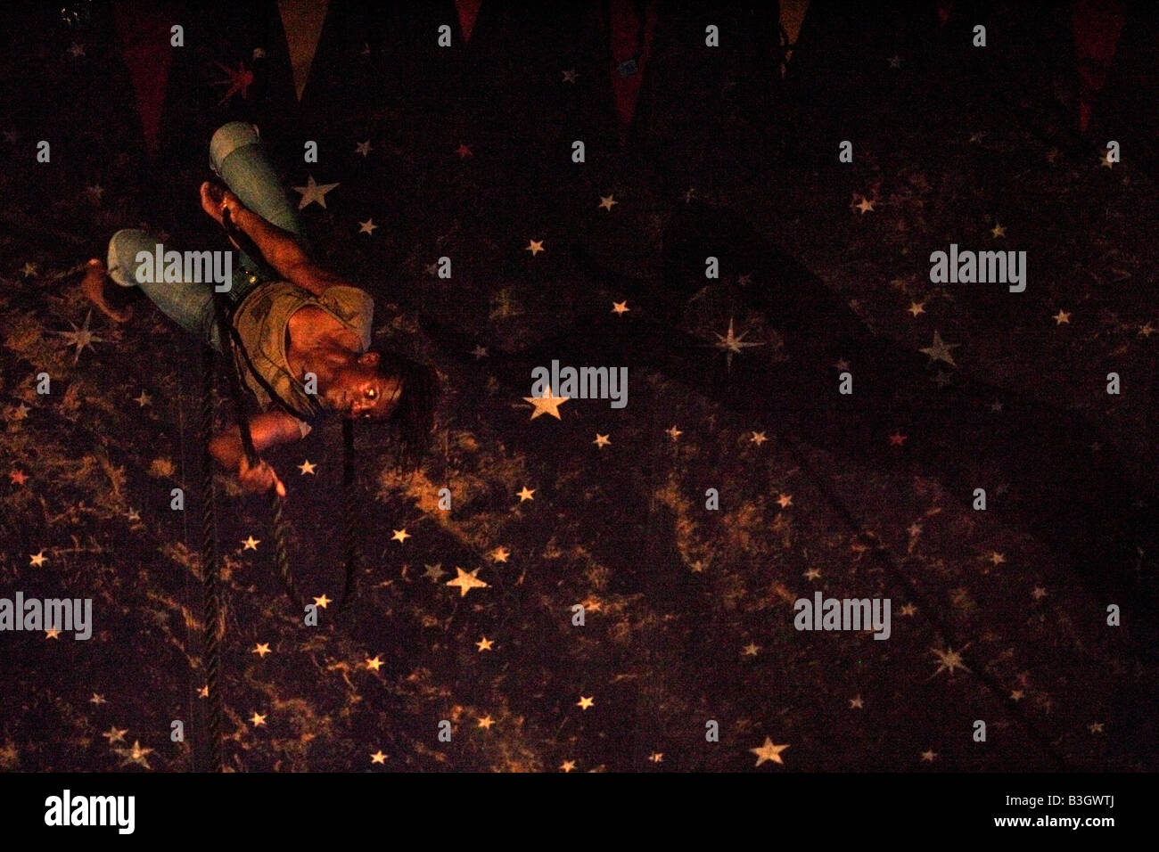 Aufschwung-Theatergruppe im Edinburgh MELA Stockfoto