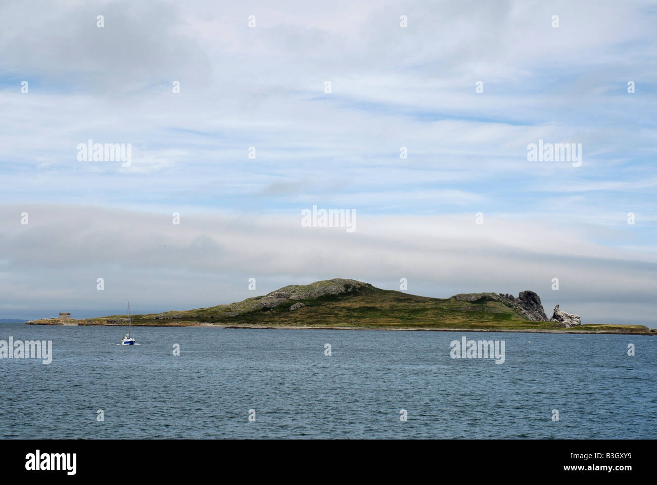 Howth Hafen irischen See Co Dublin Irland vor der Irland-Auge-Insel Stockfoto