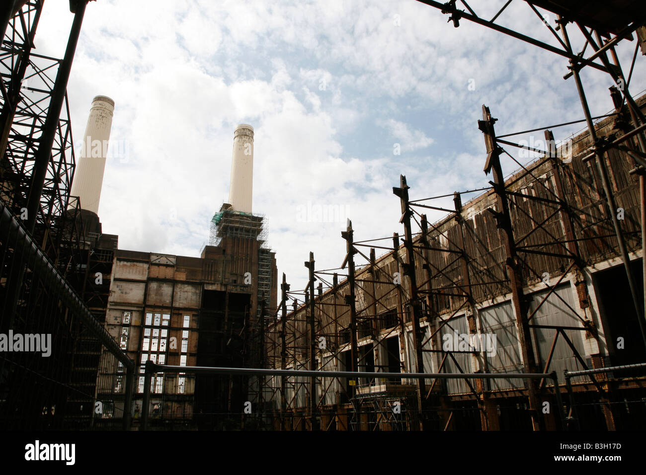 Hohlraum im Inneren der Battersea Power Station, Nine Elms, London Stockfoto