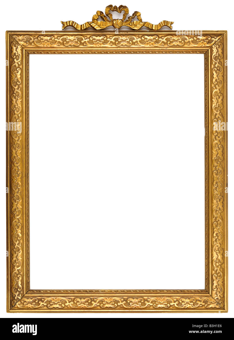 Gold Quadrat Antik Bild Frame Ausschnitt Kunsthandwerk Stockfoto