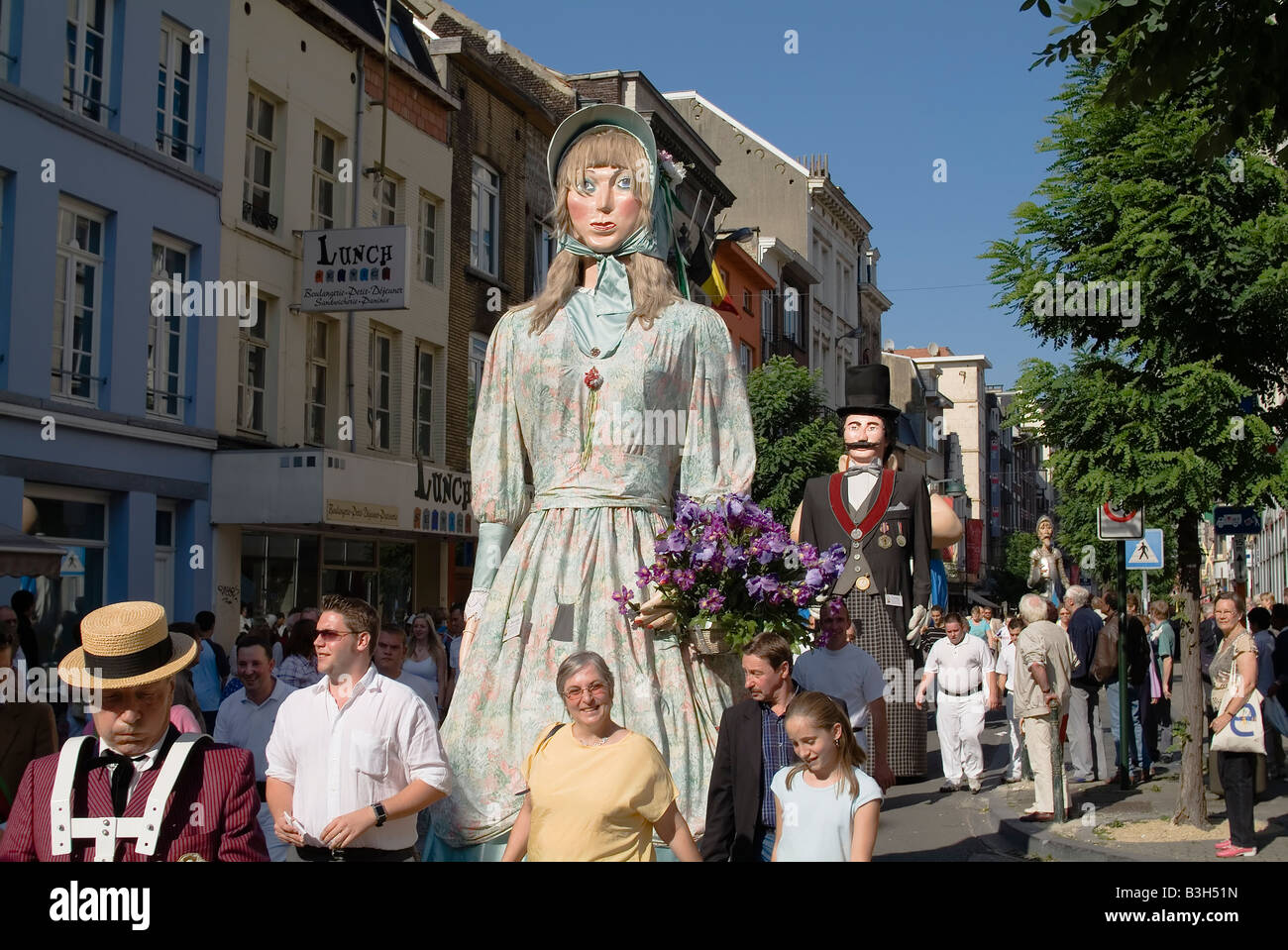 Parade der Riesen Stockfoto