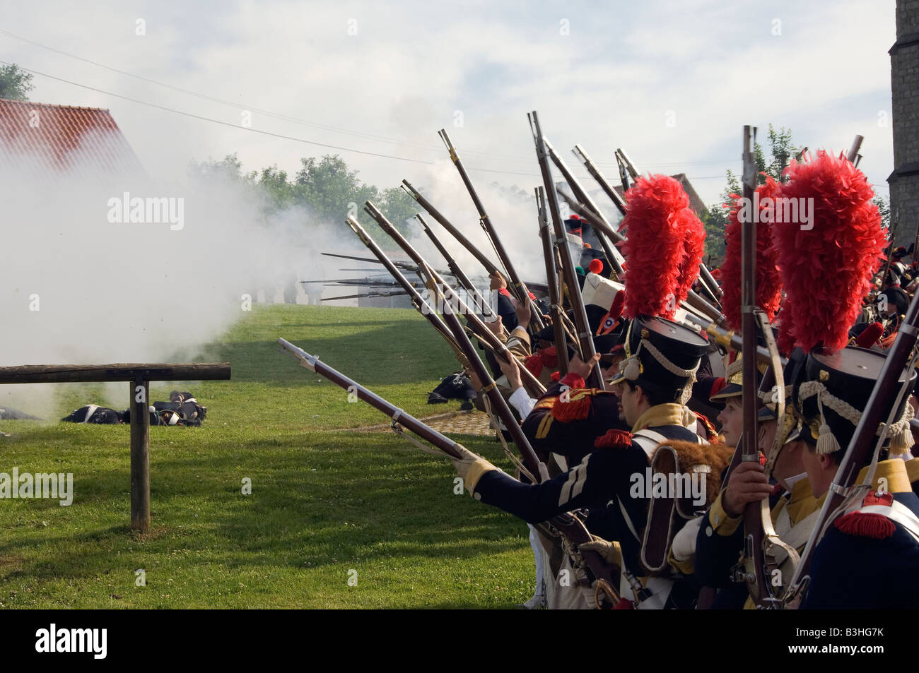 Schlacht von Waterloo Stockfoto