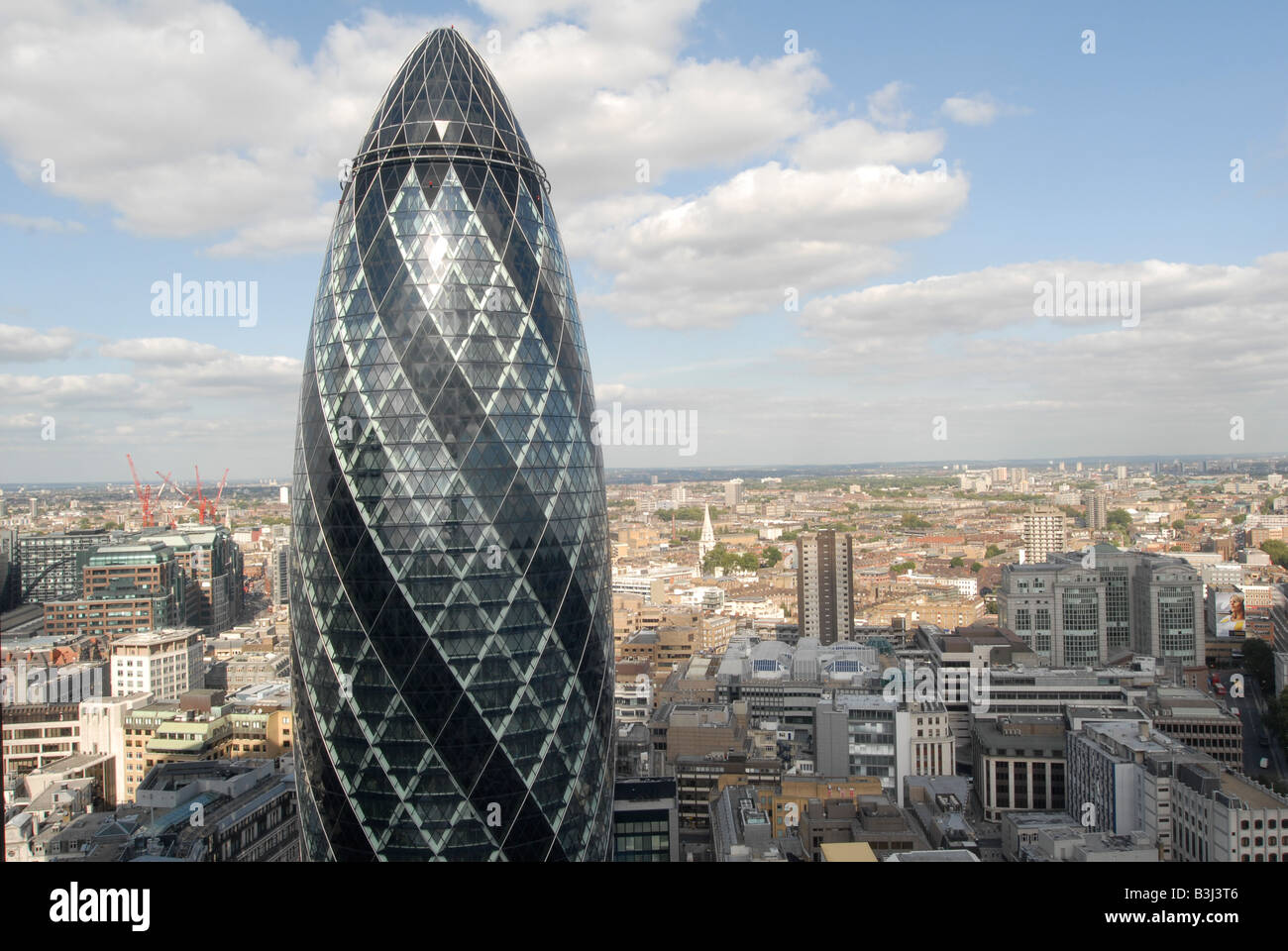 Die Gurke, St Mary Axe, Swiss Re Gebäude Stockfoto