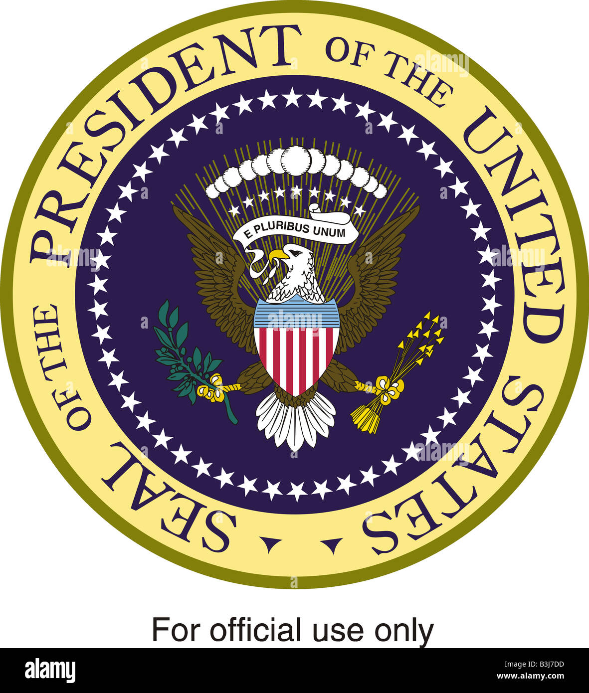 Die Präsidentschaftswahlen Siegel der Vereinigten Staaten von Amerika Stockfoto