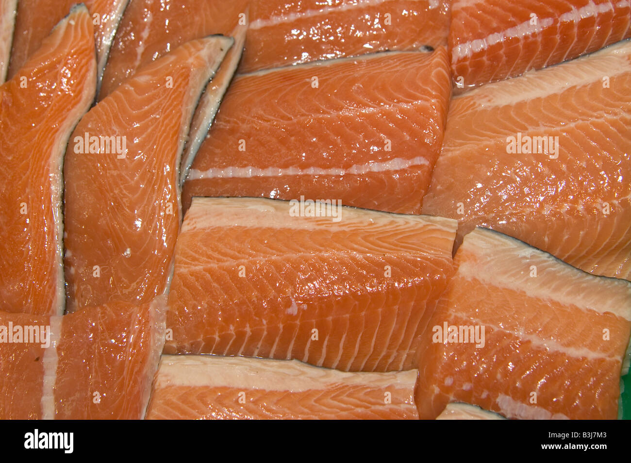 Lachs Frischfleisch Stockfoto