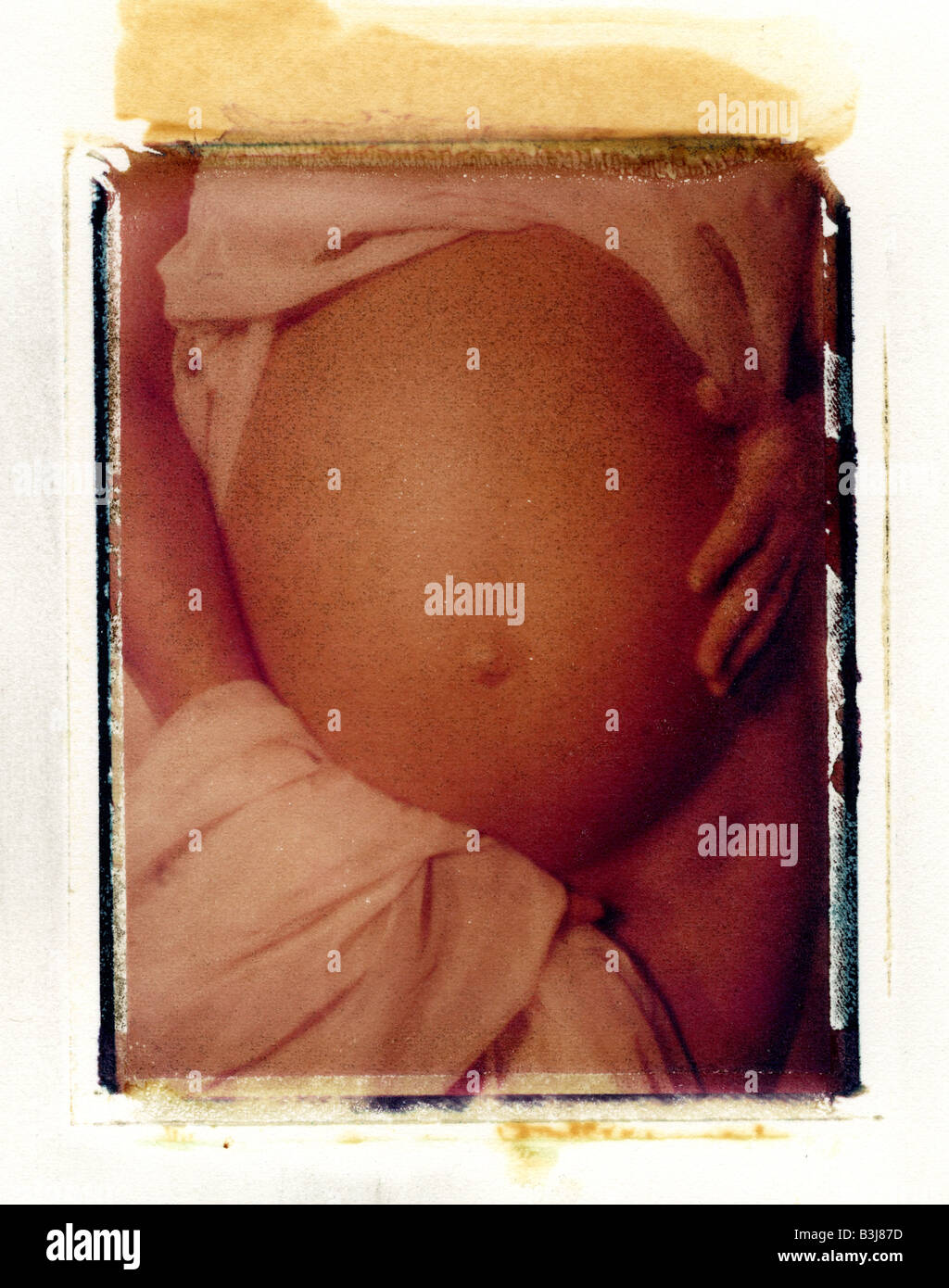 geschmackvolle Bild von schwangeren Frauen Bauch Stockfoto