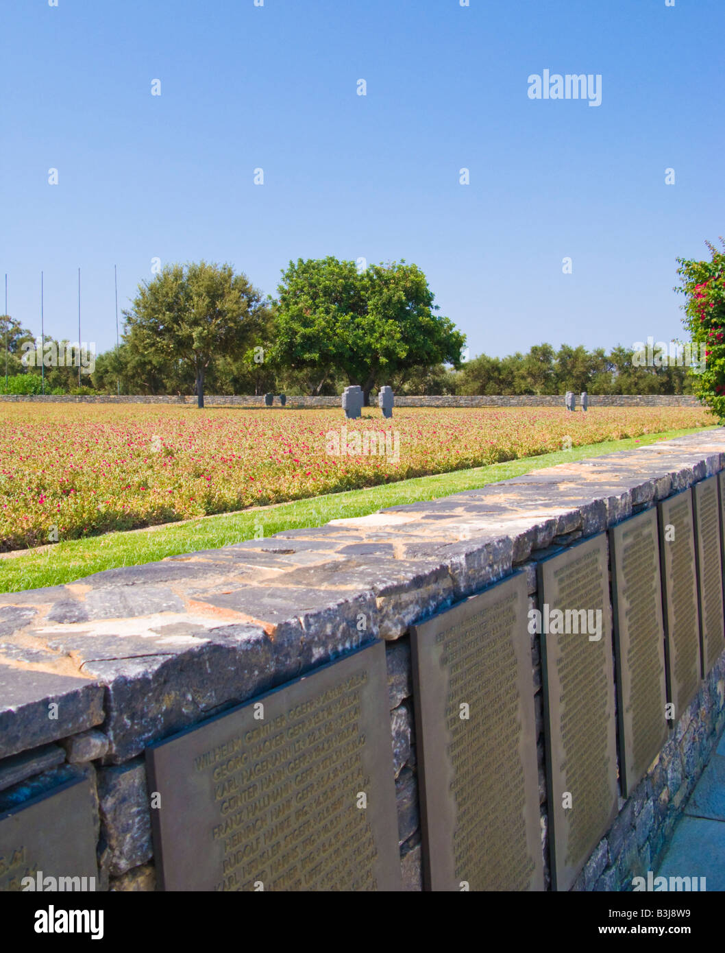 Deutschen Krieg Memorial Insel Kreta Griechenland Stockfoto