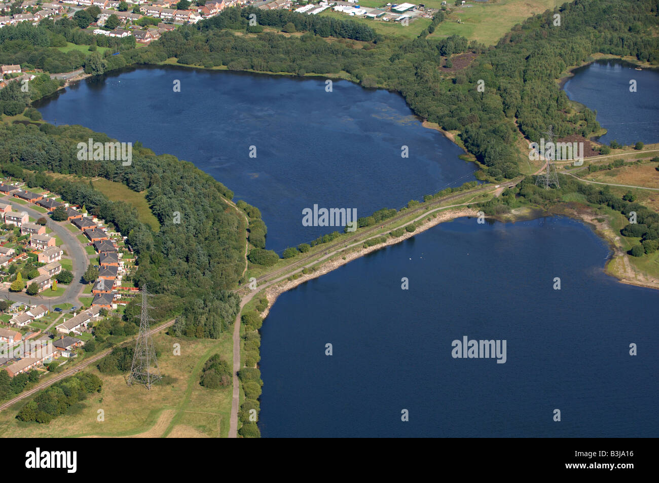 Eine Luftaufnahme von Leistung in Staffordshire England Stockfoto