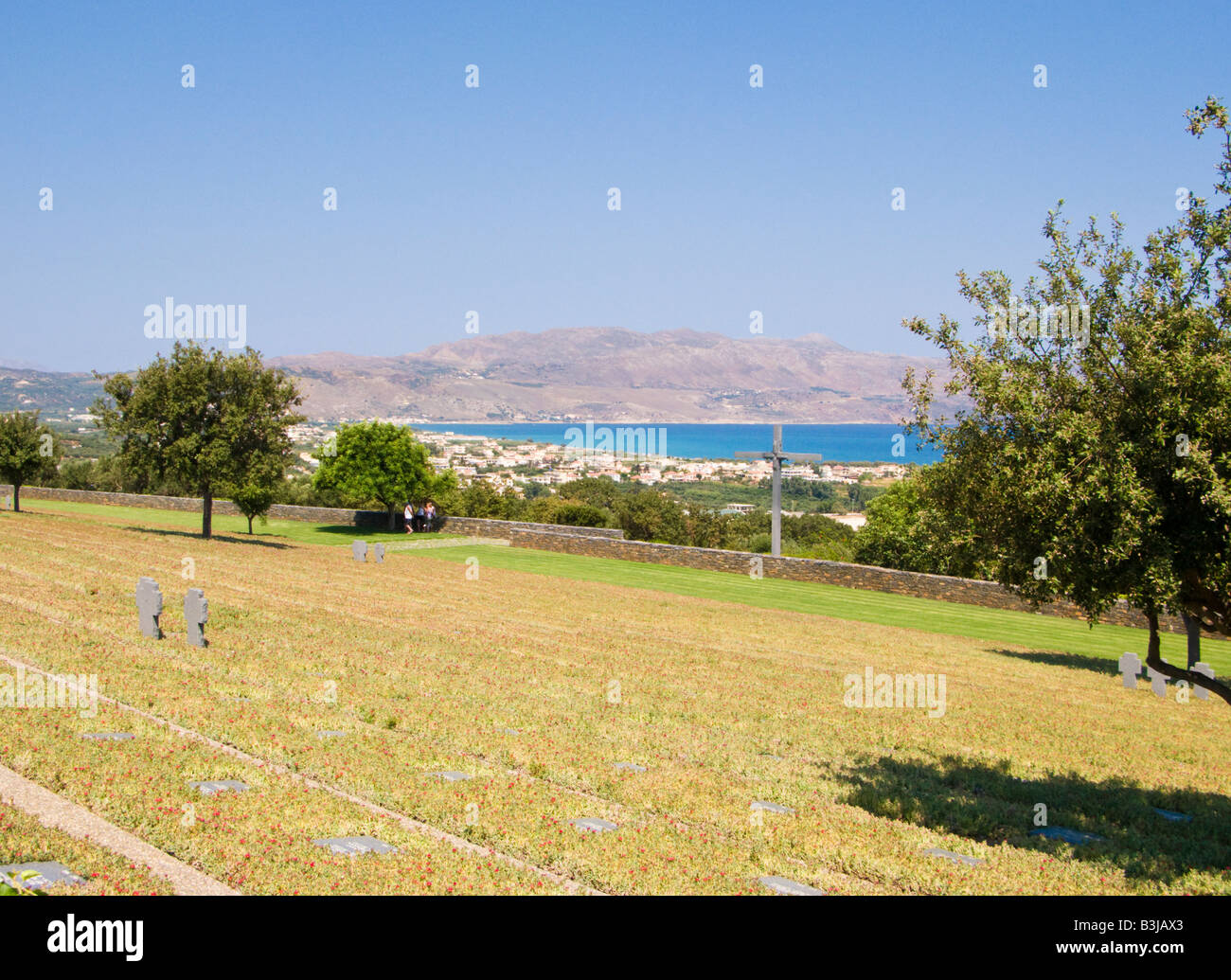 Deutsche Krieg-Denkmal-Kreta-Griechenland Stockfoto