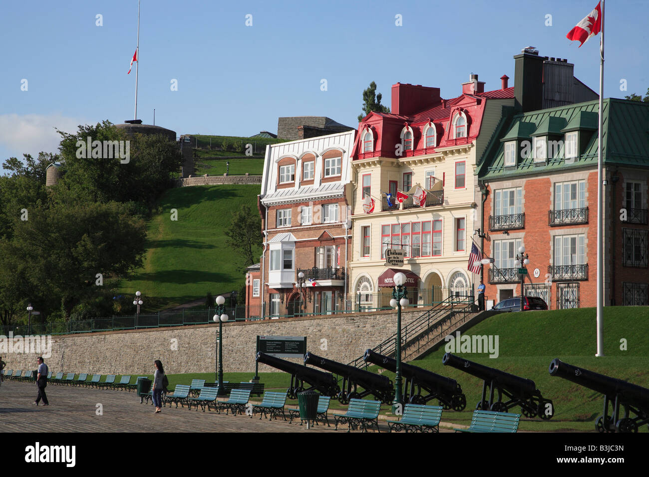 Kanada Québec Quebec City Terrasse Dufferin Zitadelle Rue des Carrières Stockfoto