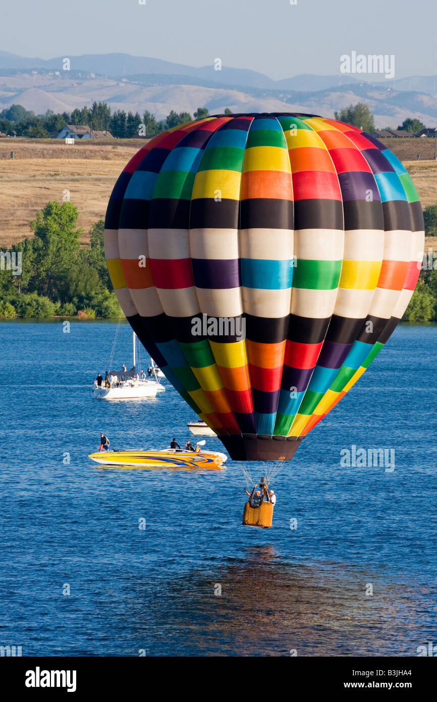 Rocky Mountain-Ballon-Festival 2008 abgehaltenen Chatfield Reservoir in der Nähe von Denver Colorado Stockfoto