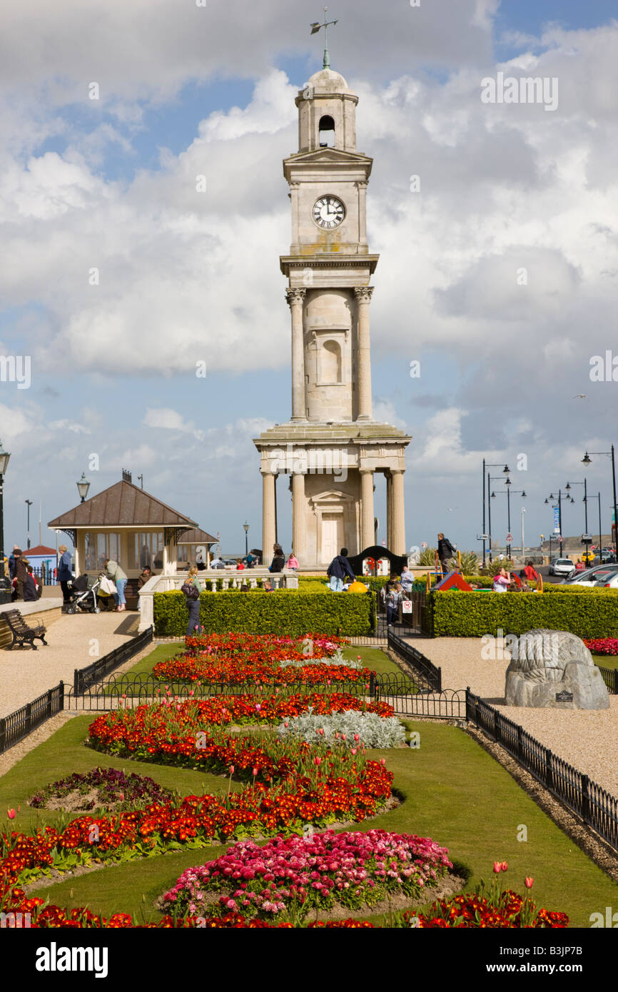Stadtzentrum und öffentliche Gärten in Herne Bay Kent Stockfoto