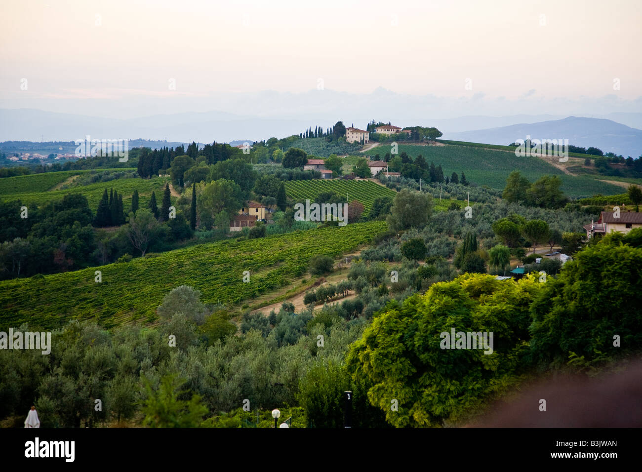 Italienisch-Hügel der Toskana Stockfoto