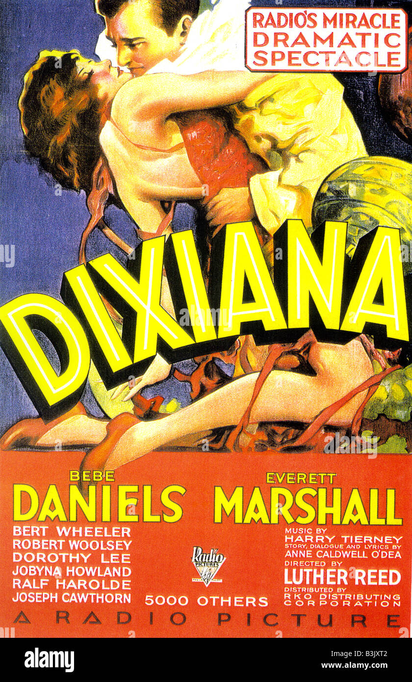 DIXIANA Plakat für 1930 RKO film mit Bebe Daniels Stockfoto
