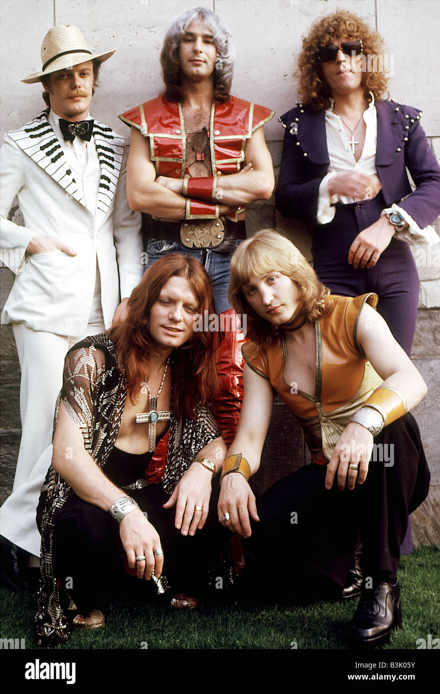 MOTT THE HOOPLE UK-pop-Gruppe im Jahr 1973 Stockfoto