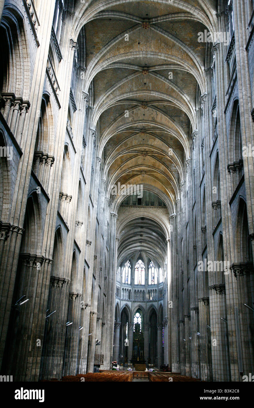 Juli 2008 - die Kathedrale Notre-Dame in Rouen Normandie Frankreich Stockfoto