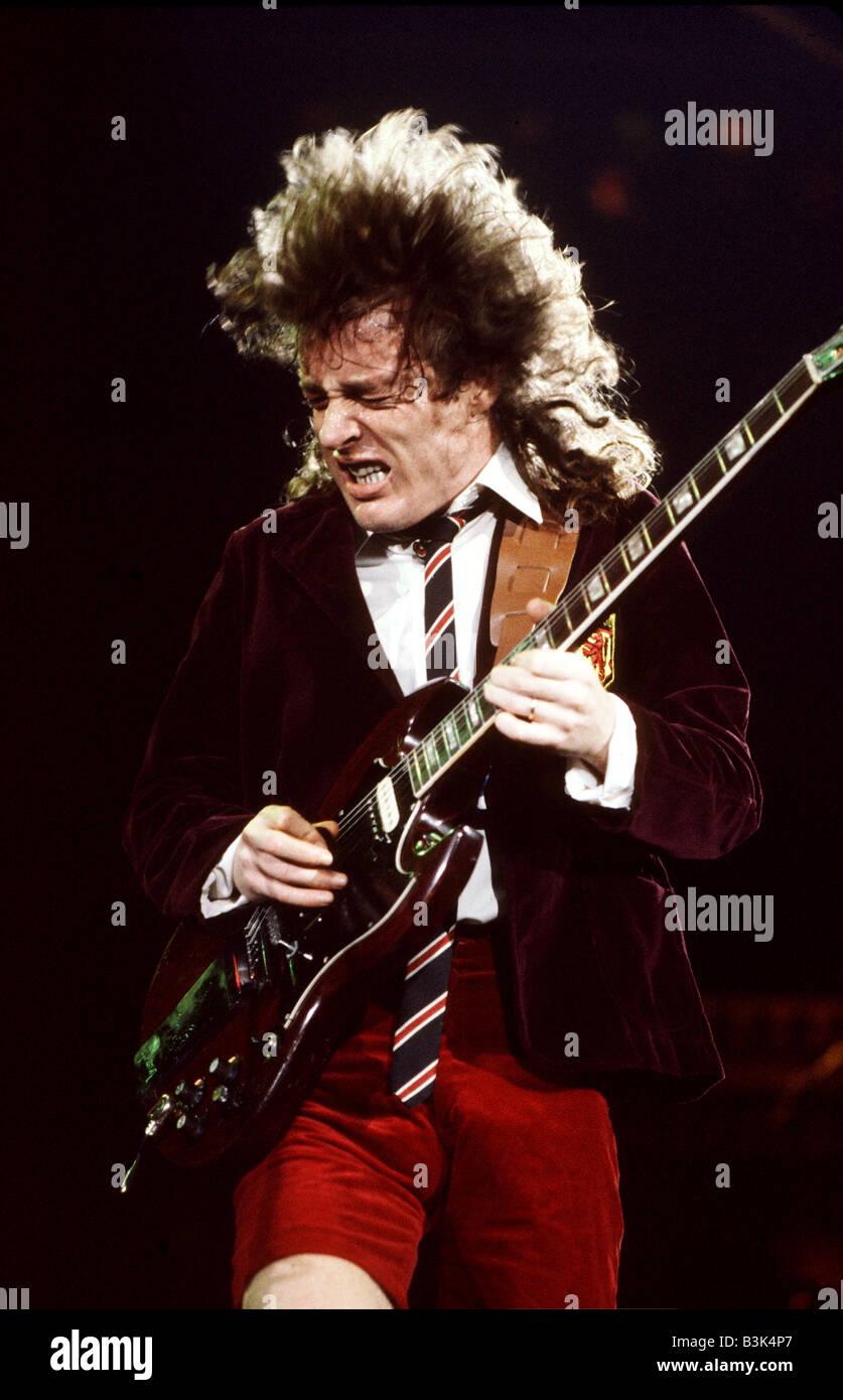 AC/DC Rock-Gruppe Angus Young auf Stockfotografie -